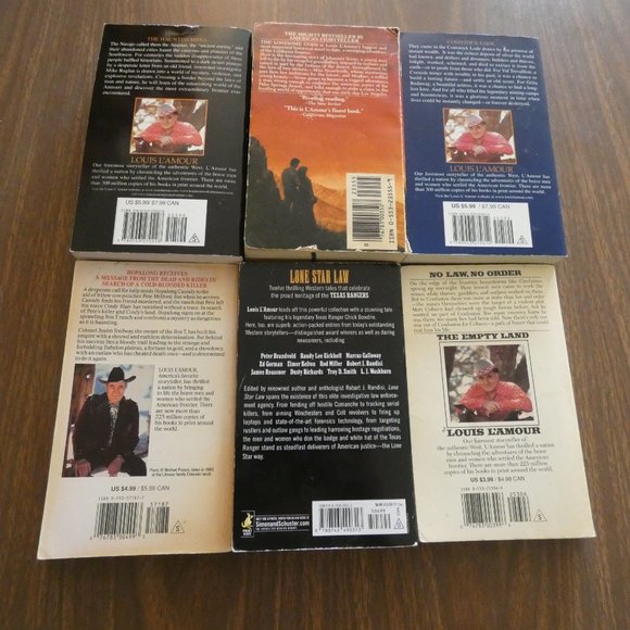 6 Vintage & Newer Louis Lamour Paperback Books Westerns - Picture 4 of 6